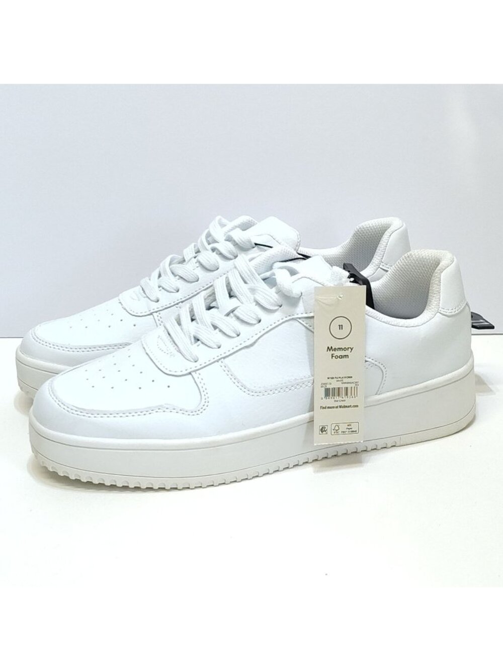 No Boundaries Platform Sneaker Fashion Sport WMNS 11 Memory Foam Casual Shoe NWT